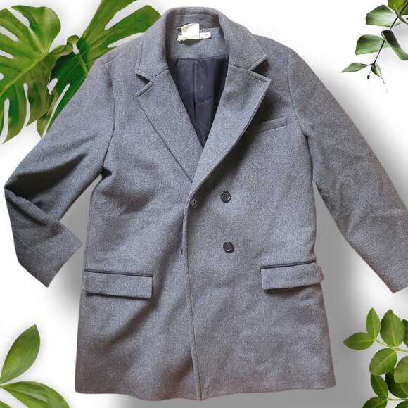 Isabel Marant X H&M Grey Wool Coat, Sz 10 - Picture 1 of 17